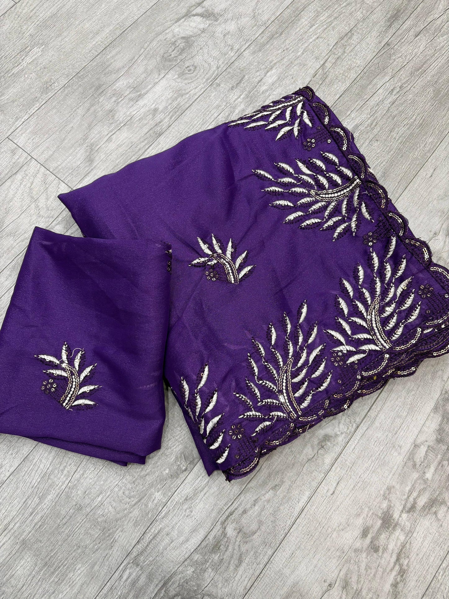 Party wear saree with running blouse