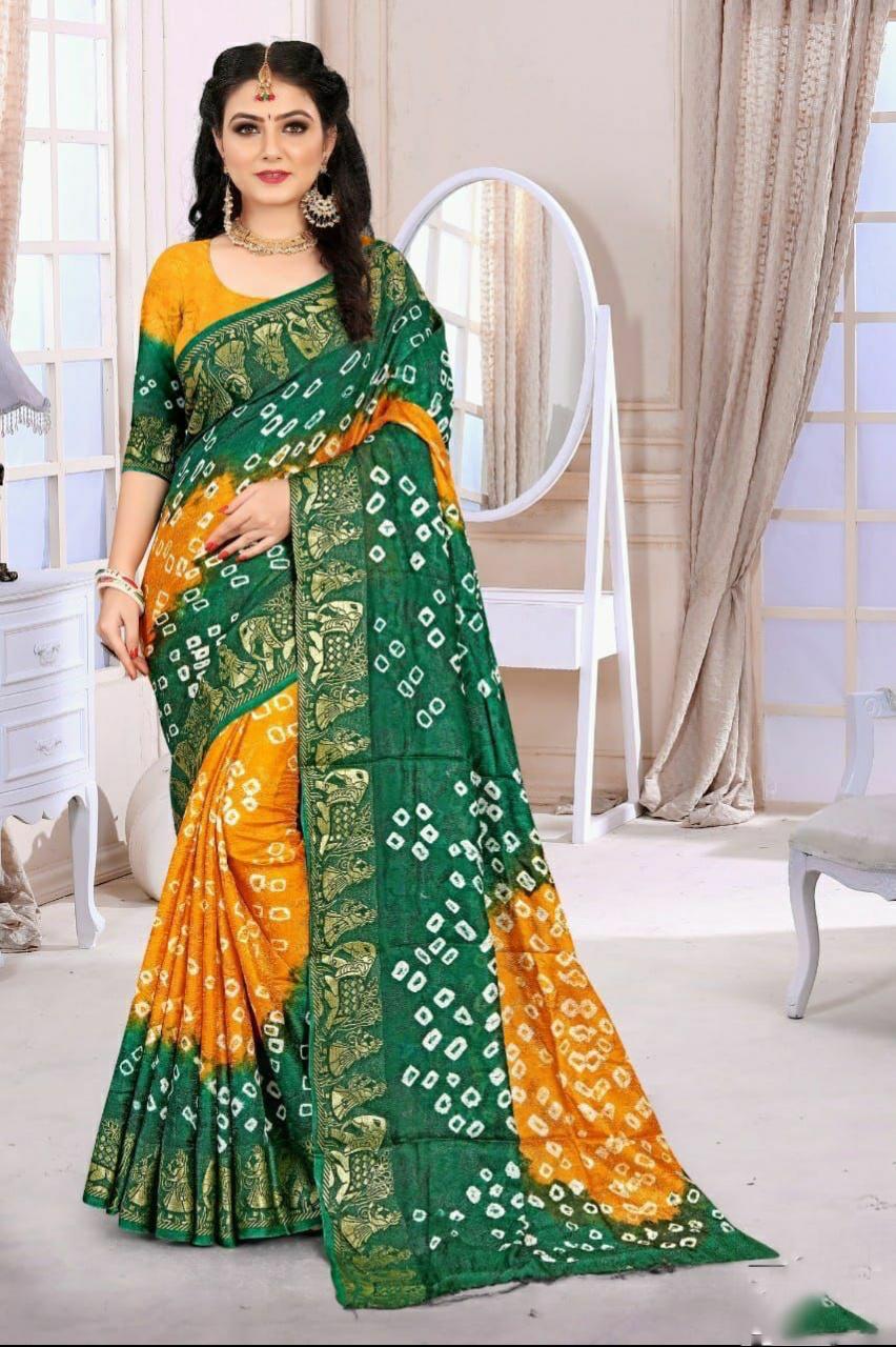 original bandhani Style Bandhani Saree