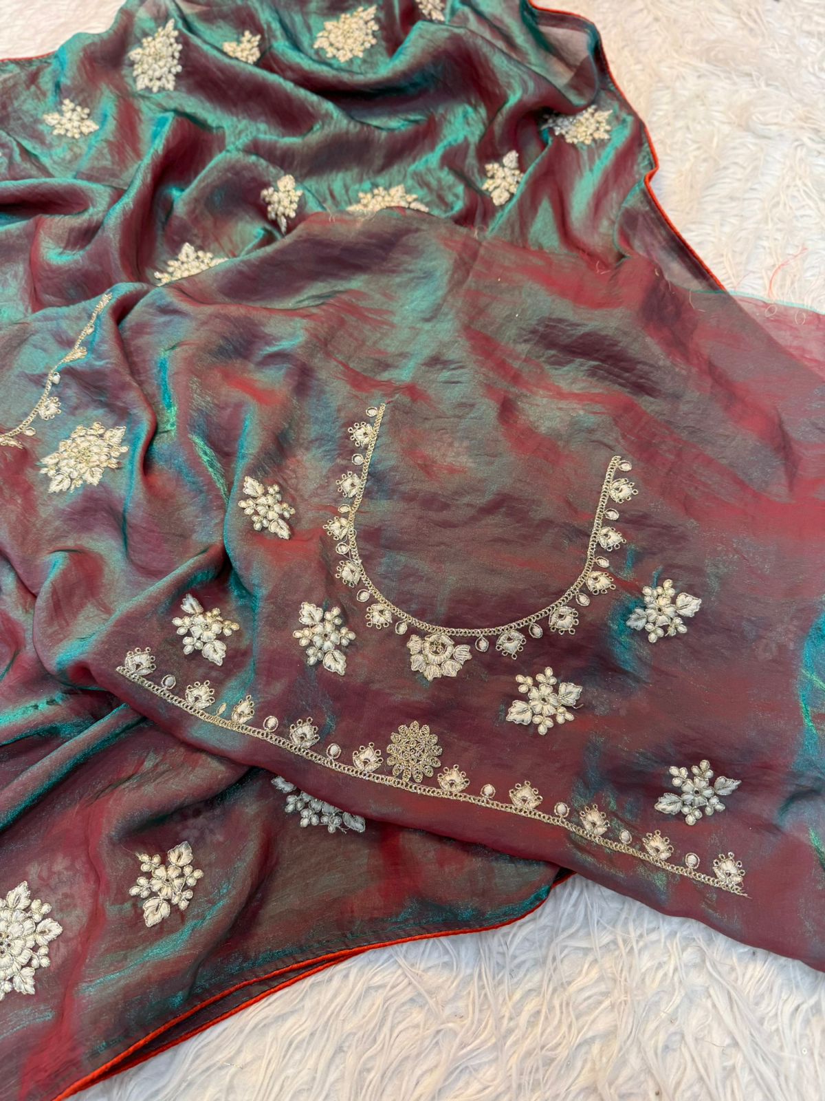 Silk fabric saree