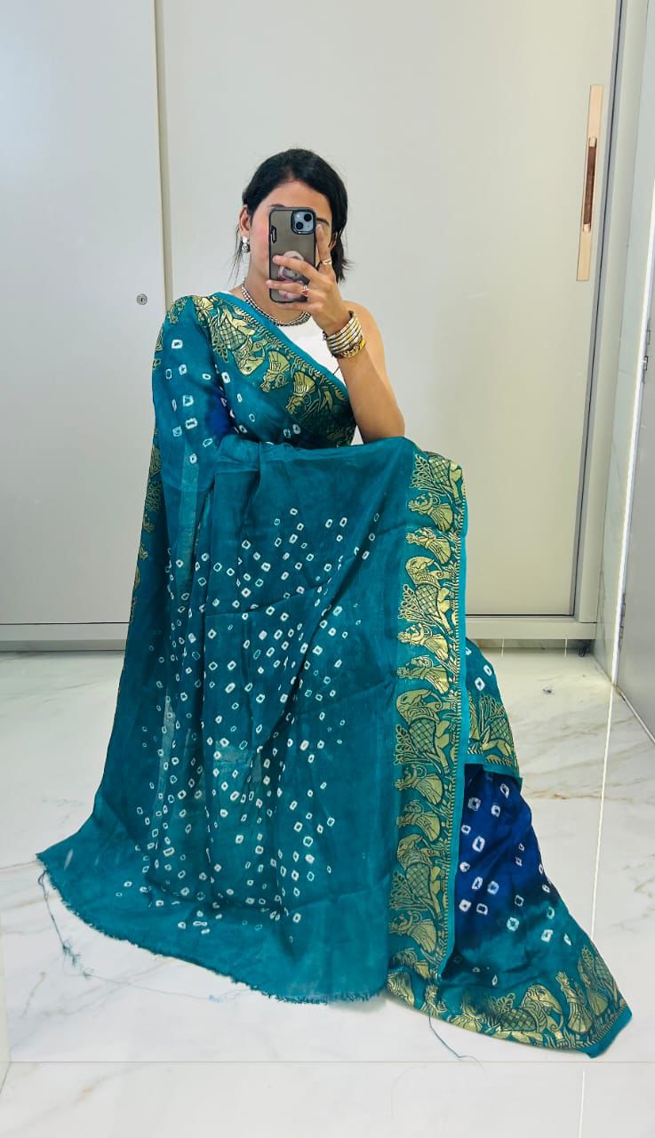 original bandhani Style Bandhani Saree