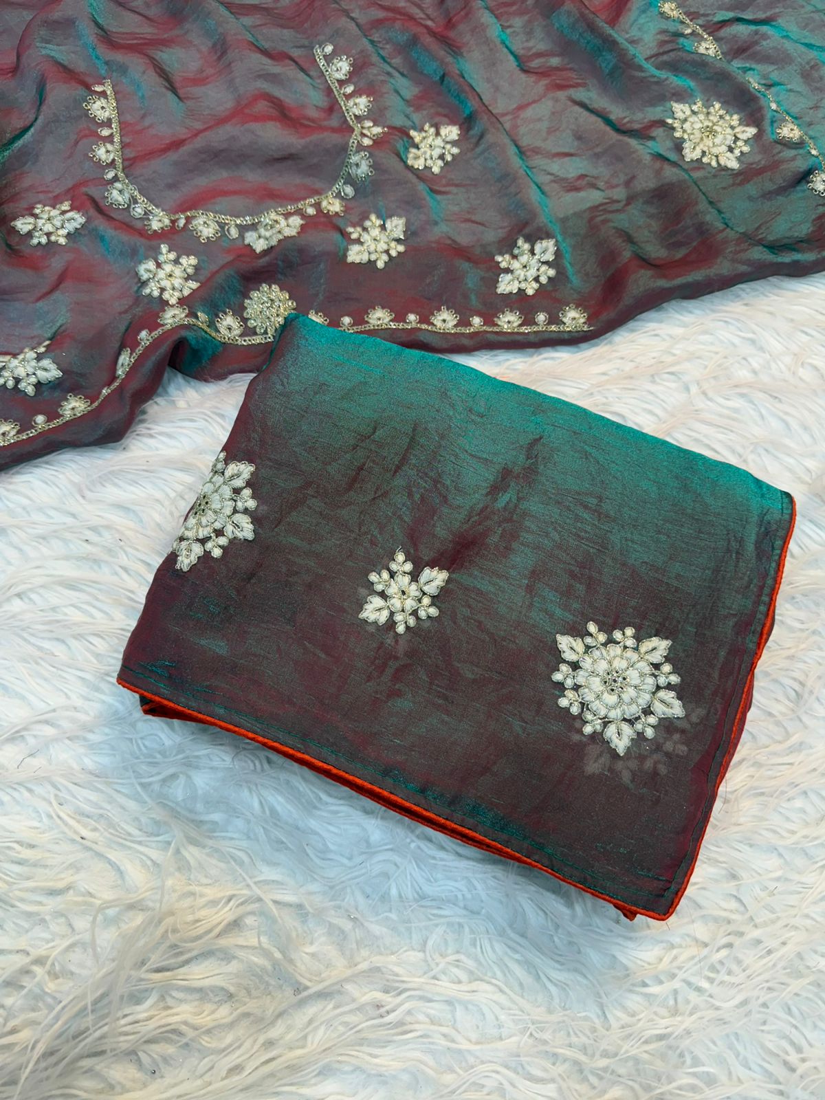 Silk fabric saree