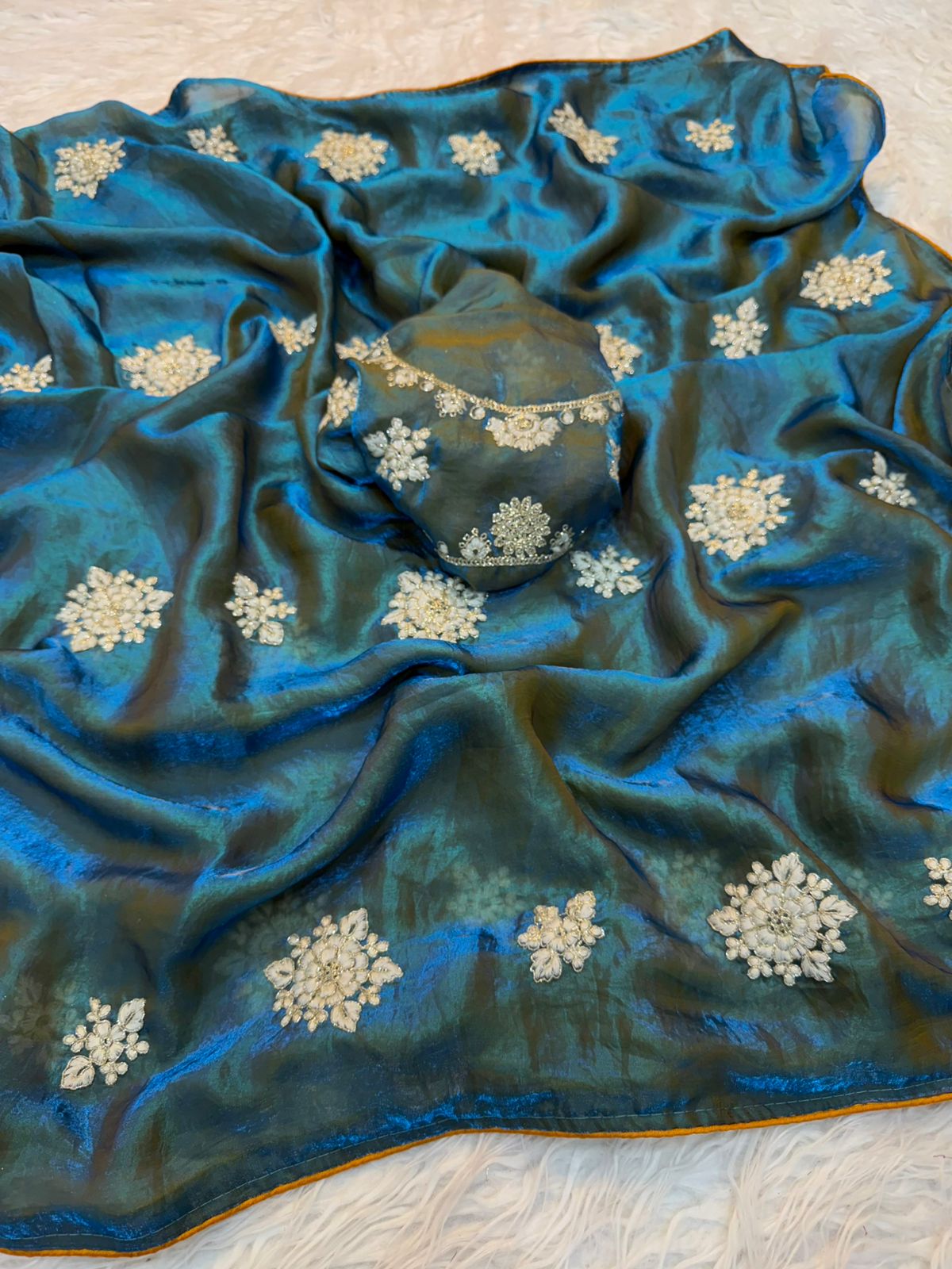 Silk fabric saree