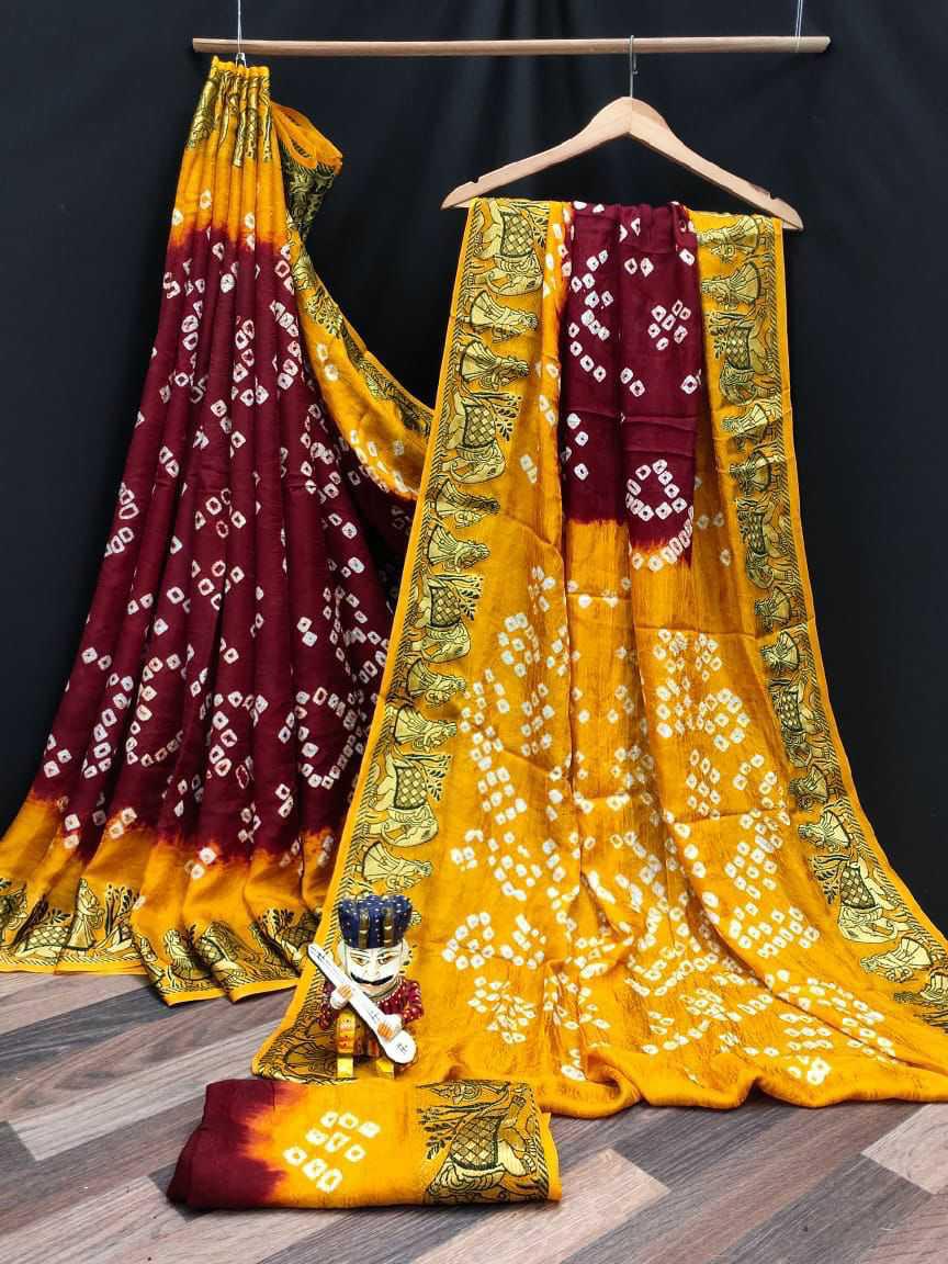 original bandhani Style Bandhani Saree