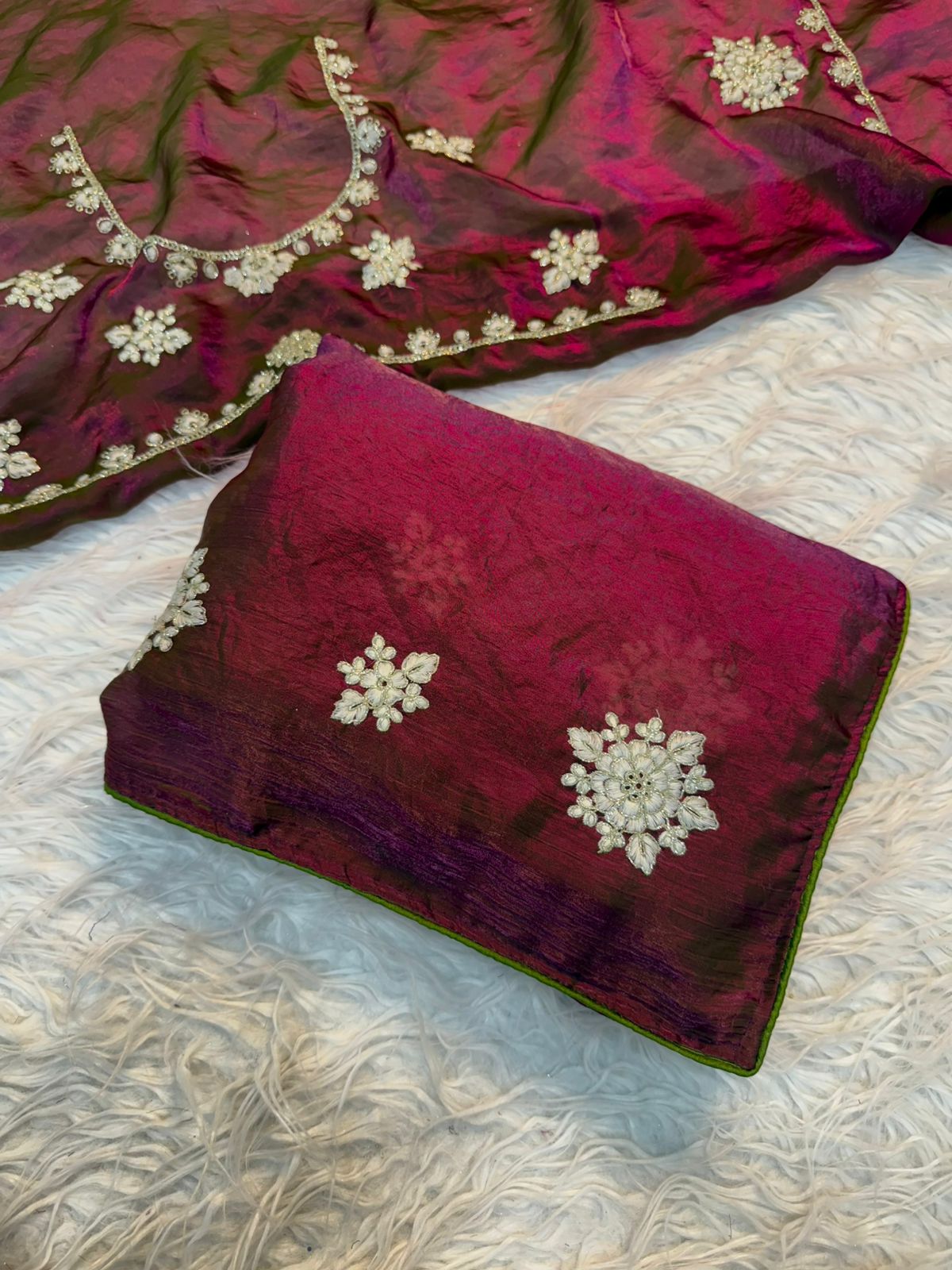 Silk fabric saree