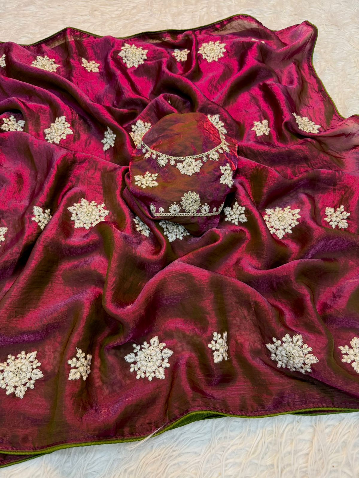 Silk fabric saree