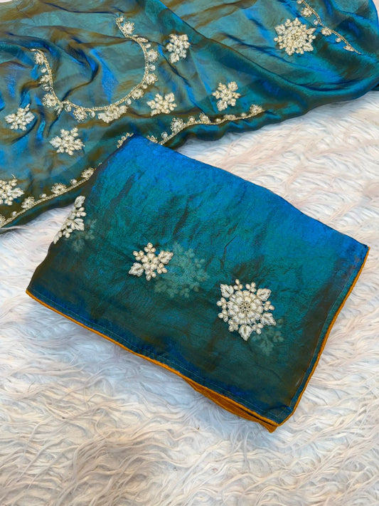 Silk fabric saree