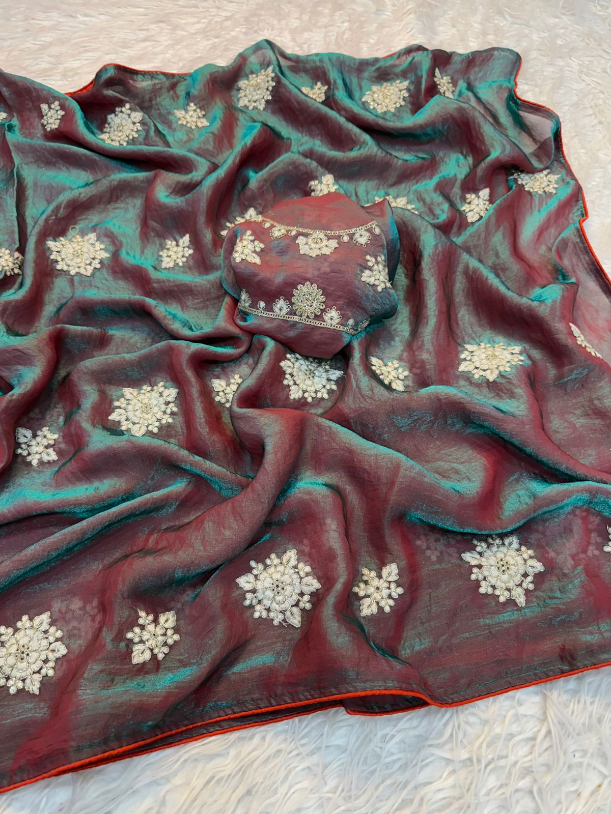 Silk fabric saree