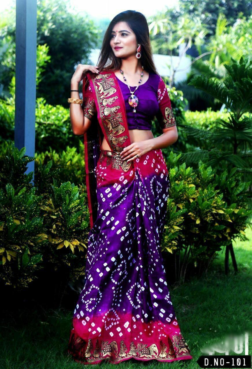 original bandhani Style Bandhani Saree